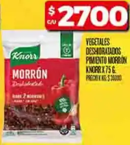 Supermercados DIA Knorr vegetales deshidratados pimiento morron oferta