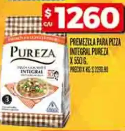 Supermercados DIA Pureza premezcla para pizza integral oferta