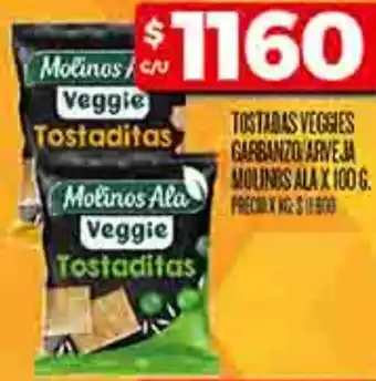 Supermercados DIA Molines ala tostabas veggies garbanzo arveja oferta