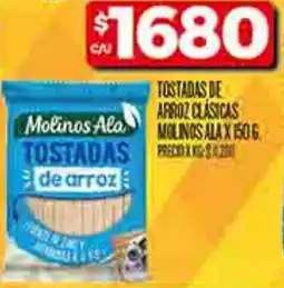 Supermercados DIA Molinos ala tostadas de arroz clásicas oferta