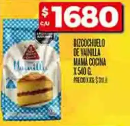 Supermercados DIA Bizcochuelo de vainilla mama cocina oferta