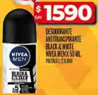 Supermercados DIA Desodorante antitranspirante black&white nivea men oferta