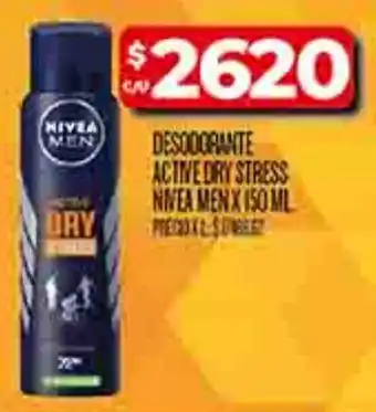 Supermercados DIA Nivea men desodorante active dry stress oferta