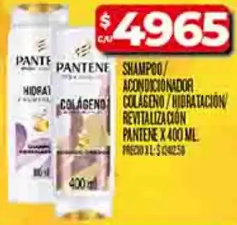 Supermercados DIA Pantene shampoo/ acondicionador colageno colageno/hibratacion revitalizacion oferta