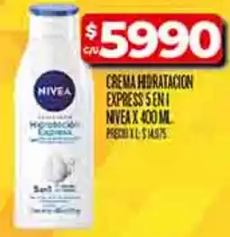 Supermercados DIA Nivea crema horatacion express sent oferta