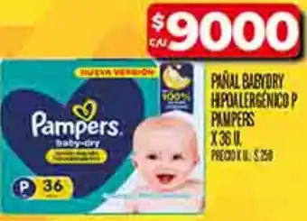 Supermercados DIA Pampers pañal babydry hipoalergenico oferta