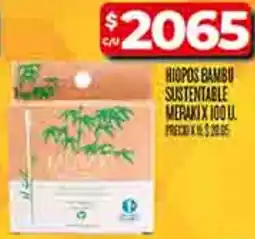 Supermercados DIA Meraki hiopos bambu sustentable oferta