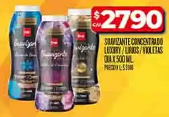 Supermercados DIA Suavizante concentrado luxury oferta