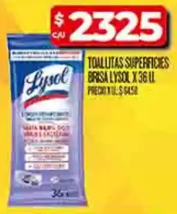 Supermercados DIA Lysol toallitas superficies brisa oferta