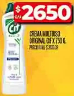 Supermercados DIA Cif crema multiuso original oferta