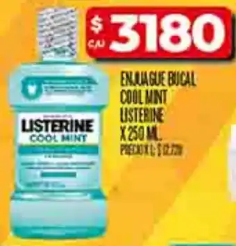 Supermercados DIA Listerine enjua gue bucal cool mint oferta