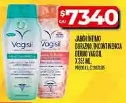 Supermercados DIA Vagisil jabon intimo durazno incontinencia dermo oferta