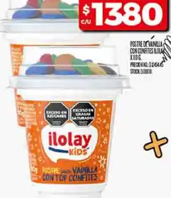 Supermercados DIA Ilolay kids jostre vainilla contop confites oferta