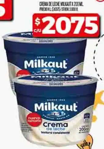 Supermercados DIA Milkaut crema de leche oferta