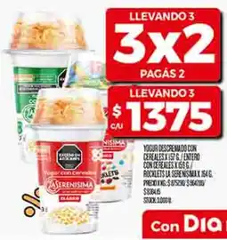 Supermercados DIA Yogur descremado con cereales oferta