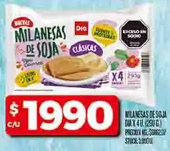 Supermercados DIA Milanesas de soja dia oferta