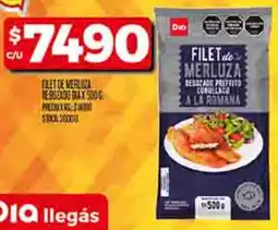 Supermercados DIA Dia filet de merluza rebozado oferta