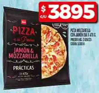 Supermercados DIA Dia pizza mozzarella con jamon oferta