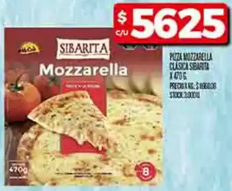 Supermercados DIA Sibarita pizza mozzarella clasica oferta