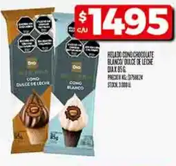 Supermercados DIA Dia helado cond chocolate blanco dulce de leche oferta