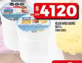 Supermercados DIA Dia helado varios sabores oferta