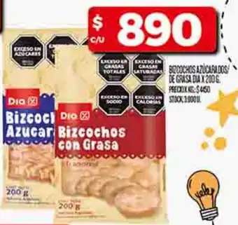 Supermercados DIA Bizcochos con grasa oferta