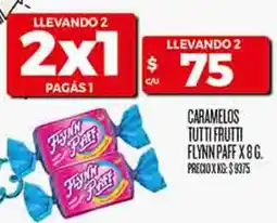 Supermercados DIA Caramelos tutti frutti flynn paff oferta