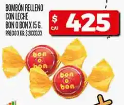 Supermercados DIA Bombón relleno con leche bono bon oferta