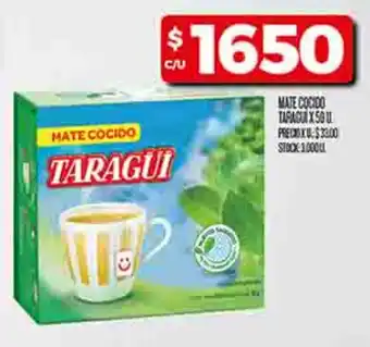 Supermercados DIA Taragui mate cocido oferta