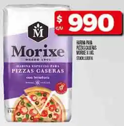 Supermercados DIA Morixe harina para pizzas caseras oferta