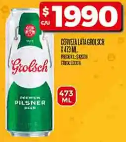 Supermercados DIA Grolsch cerveza lata oferta