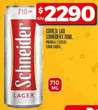 Supermercados DIA Schneider cerveza lata oferta