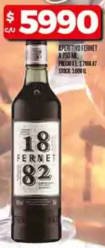 Supermercados DIA Fernet aperitivo oferta