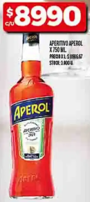 Supermercados DIA Aperol aperitivo oferta