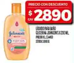 Supermercados DIA johnson's liquido para baño glicerina oferta