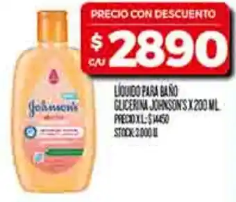 Supermercados DIA johnson's liquido para baño glicerina oferta