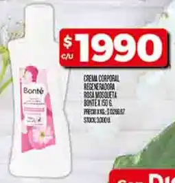 Supermercados DIA Bonté crema corporal regeneradora rosa mosqueta oferta