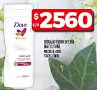 Supermercados DIA Dove crema nutricion intensa oferta