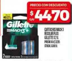 Supermercados DIA Gillette cartuchos mach 3 regular plus oferta