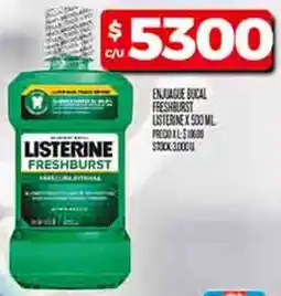 Supermercados DIA Listerine enjuague bucal freshburst oferta