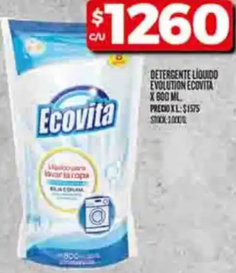 Supermercados DIA Ecovita detergente liquido evolution oferta