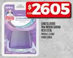 Supermercados DIA Pato canasta liquido para inodoro lavanda oferta