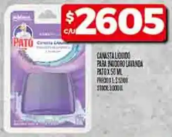 Supermercados DIA Pato canasta liquido para inodoro lavanda oferta