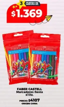 Supermayorista Vital Faber castell marcadores fiesta oferta