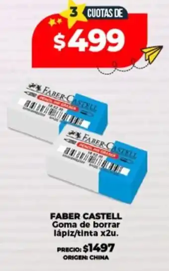 Supermayorista Vital FABER CASTELL Goma de borrar lápiz/tinta oferta