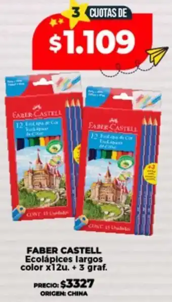 Supermayorista Vital Faber castell ecolápices largos color oferta