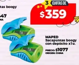 Supermayorista Vital Maped sacapuntas boogy con depósito oferta