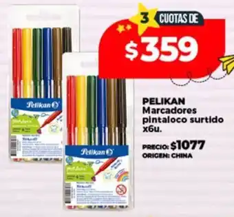 Supermayorista Vital Pelikan marcadores pintaloco surtido oferta