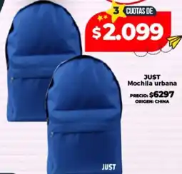 Supermayorista Vital Just mochila urbana oferta