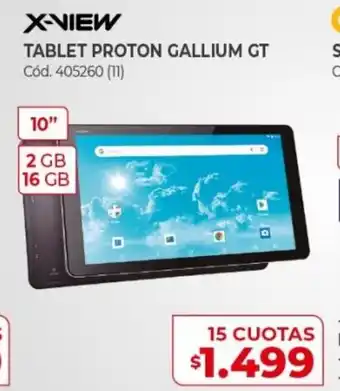 Naldo Lombardi X-View Tablet Proton Gallium GT 15 Cuotas oferta